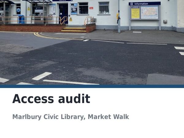 Cover of the sample access audit produced in Report Kit 360