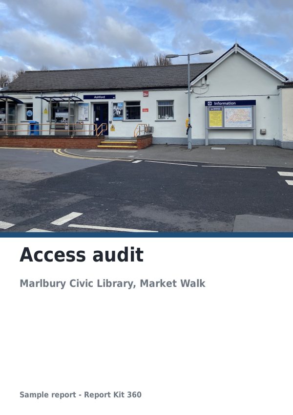 Access audit sample report cover